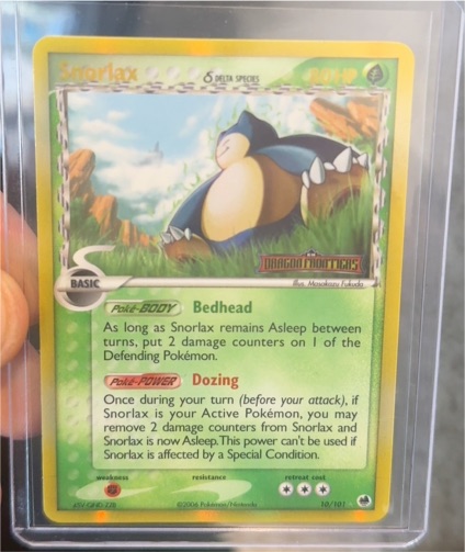2006 Pokémon EX Dragon Frontiers #10 Snorlax Delta Species — front