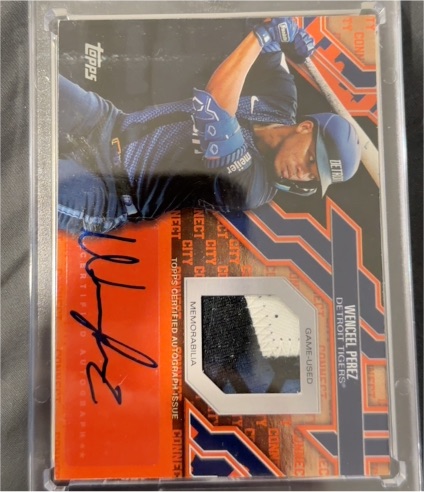 2025 Topps Series 1 #CC-WP Wenceel Perez City Connect Relic Detroit Tigers — front