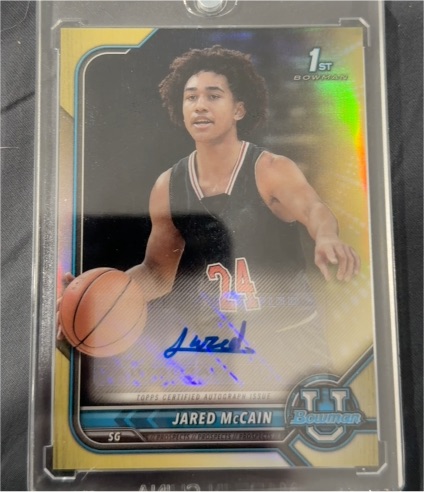 2021-22 Topps Bowman University Chrome #U Jared McCain — front
