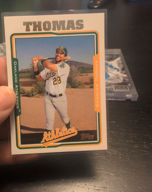 2005 Topps #371 Charles Thomas Oakland Athletics — front