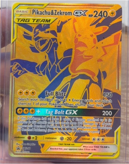 2021 Pokémon TCG SM248 Pikachu & Zekrom GX Tag Team Jumbo Promo — front