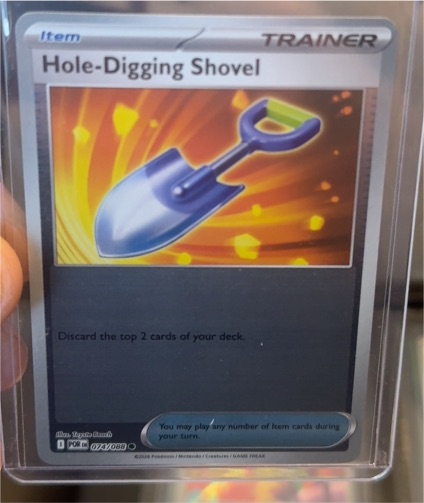 2023 Pokémon Perfect Order #074 Hole-Digging Shovel — front