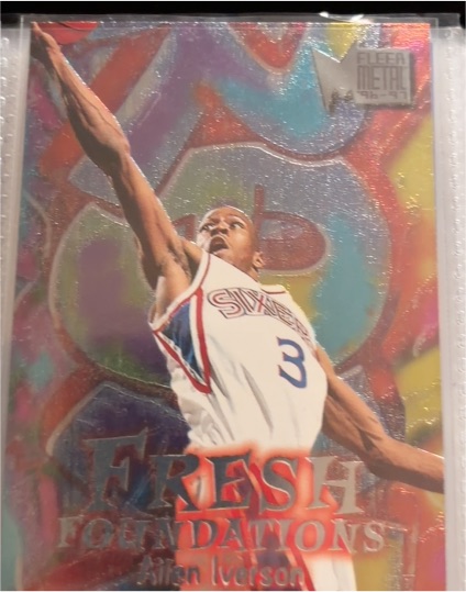 1996-97 Fleer Metal #236 Allen Iverson Fresh Foundations Rookie — front
