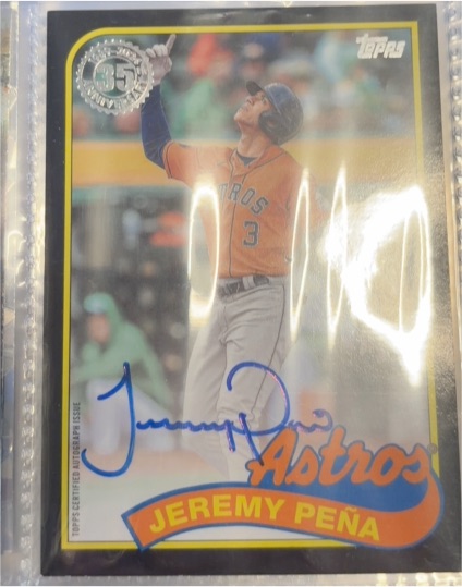 2024 Topps Series 2 1989 Topps Baseball Autographs #89BA-JP Jeremy Peña — front