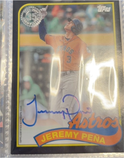 2024 Topps Series 2 #89BA-JP Jeremy Peña 1989 35th Anniversary Autographs — front