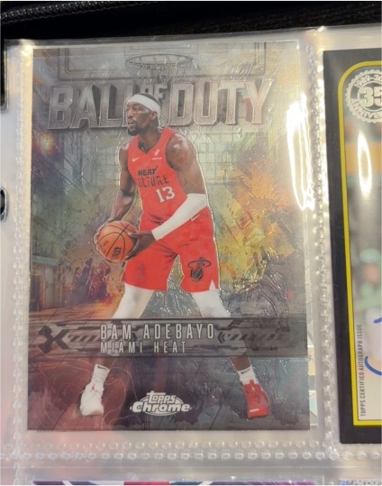 2025-26 Topps Chrome #BD-15 Bam Adebayo Ball of Duty — front