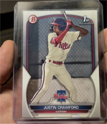 2023 Bowman 1st Edition #BP-3 Justin Crawford — front