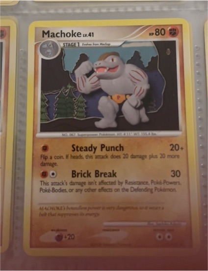 2008 Pokémon Diamond and Pearl Stormfront #41 Machoke — front