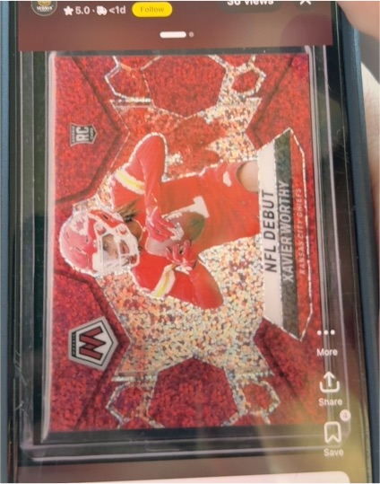 2024 Panini Mosaic NFL Debut #285 Xavier Worthy — front
