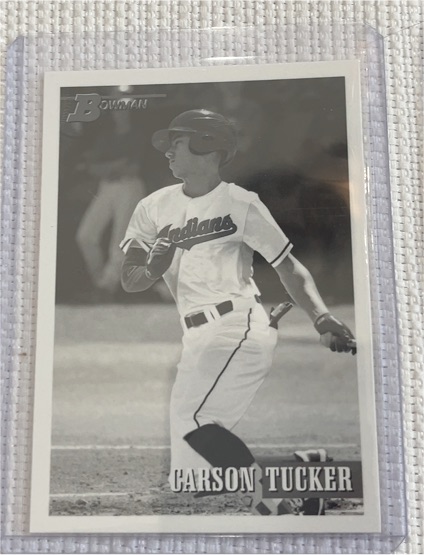 2021 Bowman Heritage Black & White #238 Carson Tucker — front