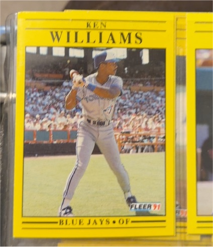 1991 Fleer #190 Ken Williams — front