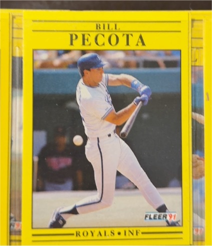 1991 Fleer #565 Bill Pecota — front