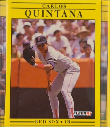 1991 Fleer #108 Carlos Quintana — front