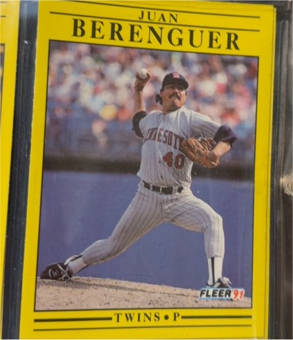1991 Fleer #604 Juan Berenguer — front