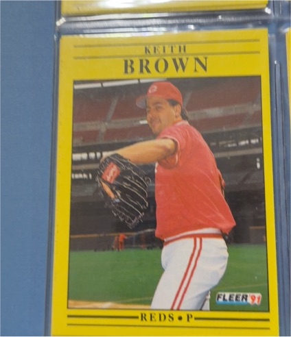 1991 Fleer #58 Keith Brown — front