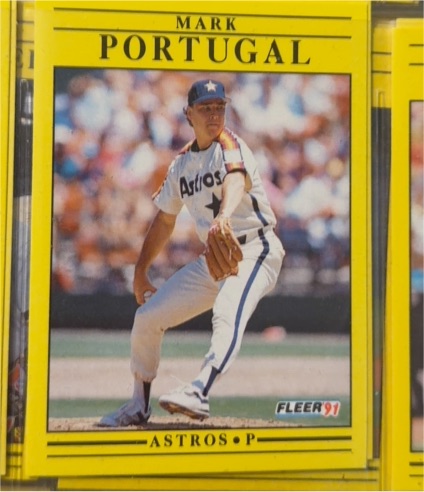 1991 Fleer #512 Mark Portugal — front