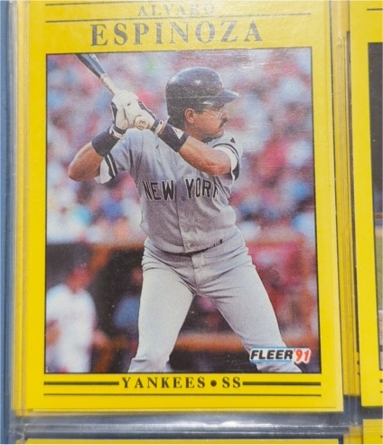 1991 Fleer #662 Alvaro Espinoza — front