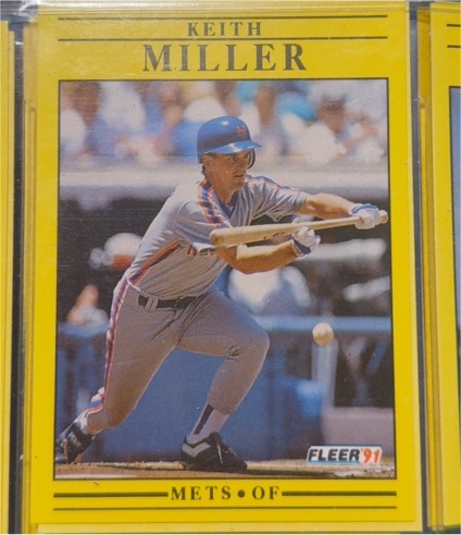 1991 Fleer #155 Keith Miller — front