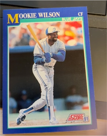 1991 Score #42 Mookie Wilson — front