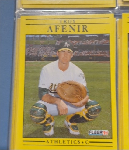 1991 Fleer #1 Troy Afenir — front