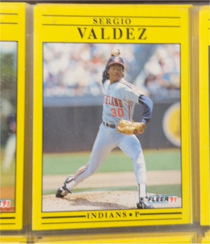 1991 Fleer #380 Sergio Valdez — front