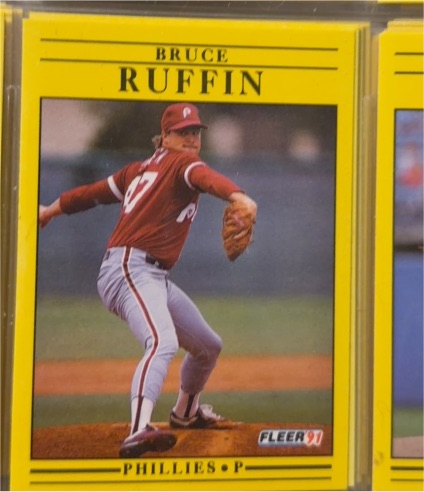 1991 Fleer #411 Bruce Ruffin — front