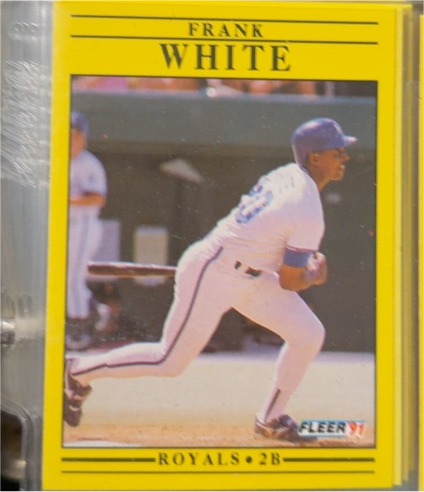 1991 Fleer #574 Frank White — front