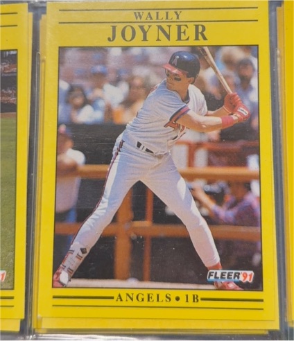 1991 Fleer #317 Wally Joyner — front