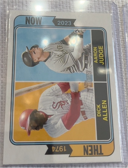 2023 Topps Heritage Then and Now #TAN-11 Dick Allen / Aaron Judge — front