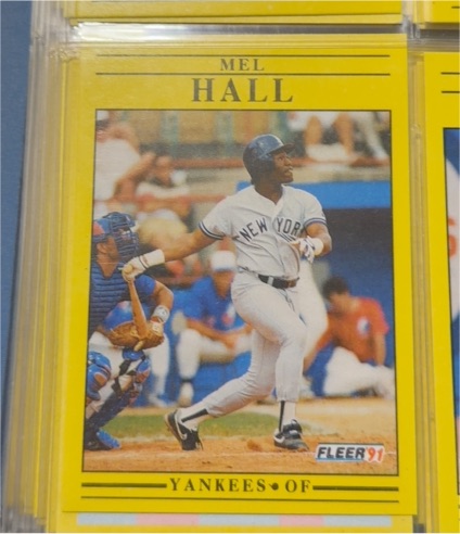 1991 Fleer #665 Mel Hall — front