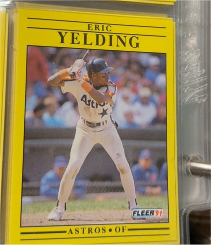 1991 Fleer #520 Eric Yelding — front