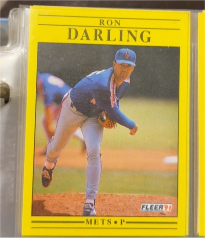 1991 Fleer #144 Ron Darling — front