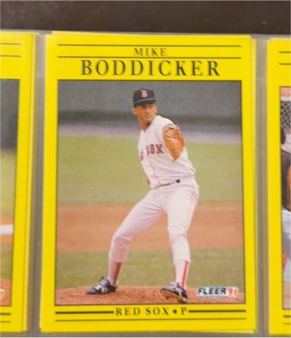 1991 Fleer #85 Mike Boddicker — front