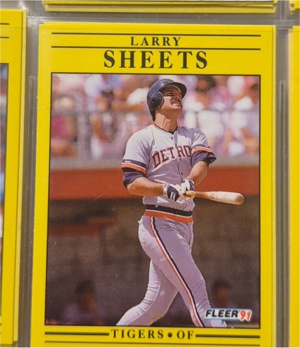 1991 Fleer #352 Larry Sheets — front