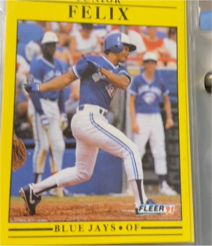 1991 Fleer #173 Junior Felix — front