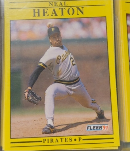 1991 Fleer #38 Neal Heaton — front