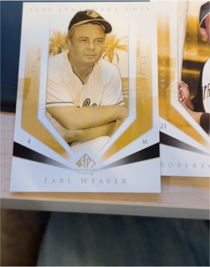 2004 Upper Deck SP Legendary Cuts #32 Earl Weaver — front