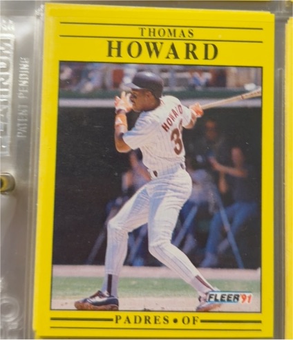 1991 Fleer #532 Thomas Howard — front