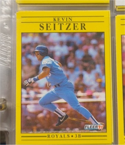 1991 Fleer #569 Kevin Seitzer — front