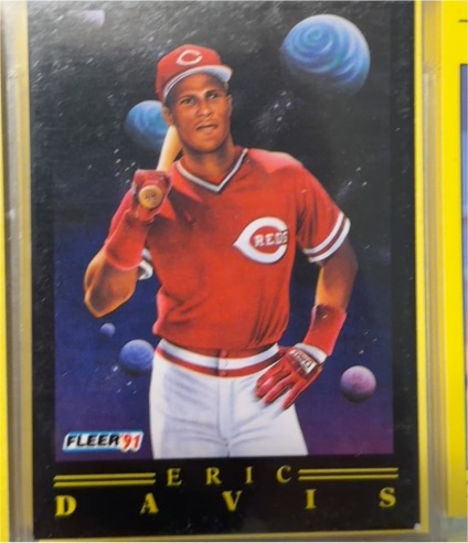 1991 Fleer Pro Visions #10 Eric Davis — front
