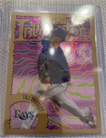 2023 Topps Finest Flashbacks Intimidators #81 Taj Bradley — front