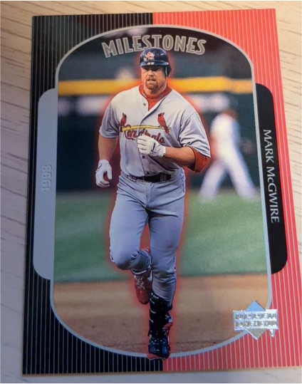 1999 Upper Deck Milestones #22 Mark McGwire — front