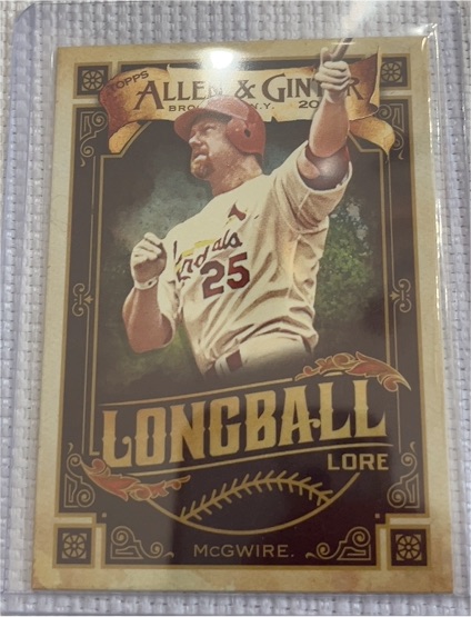 2020 Topps Allen & Ginter #LL-29 Mark McGwire Longball Lore — front