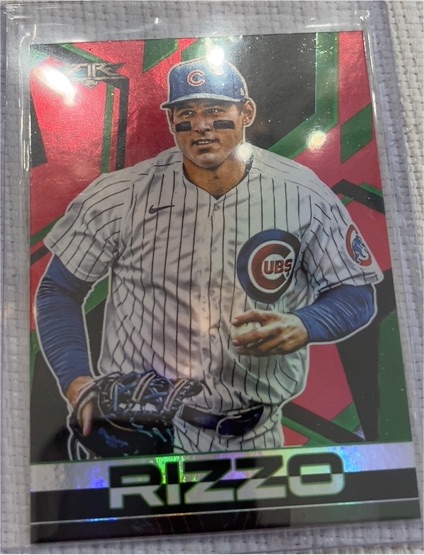 2021 Topps Fire #21 Anthony Rizzo — front
