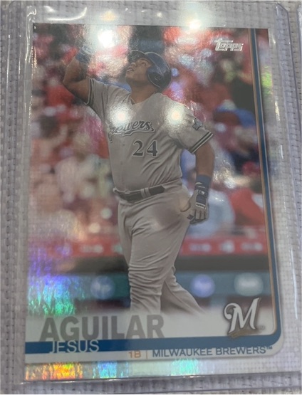 2019 Topps Series 1 #287 Jesus Aguilar — front