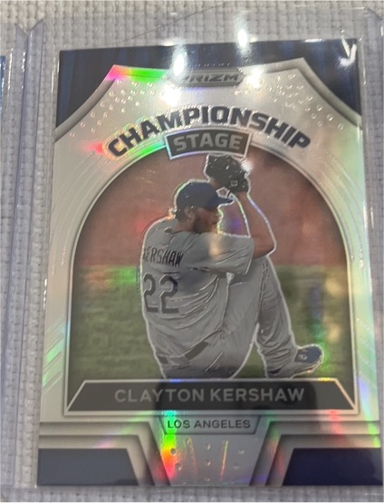 2022 Panini Prizm Championship Stage #CS-6 Clayton Kershaw — front