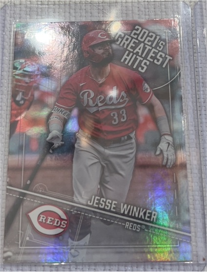 2022 Topps Series 1 #21GH-14 Jesse Winker 2021's Greatest Hits — front