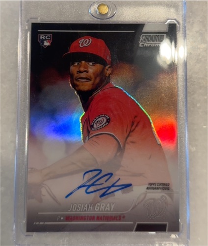 2022 Topps Stadium Club Chrome #SCCBA-JG Josiah Gray — front