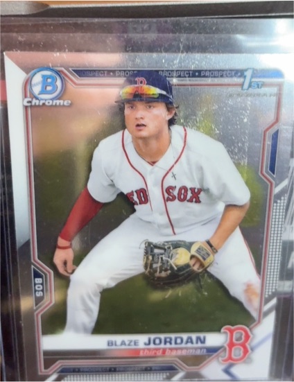 2021 Bowman Chrome #BCP-71 Blaze Jordan — front