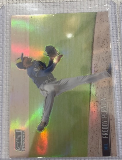 2021 Topps Stadium Club Chrome #384 Freddy Peralta — front